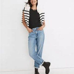 Madewell Slouchy Boyjean in Riverspring Wash Size 32